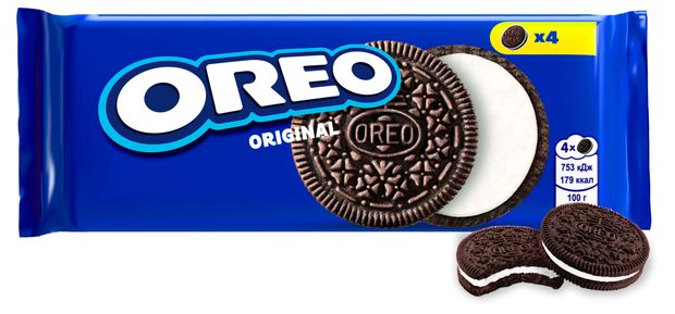 Печенье OREO с какао и начинкой с ванильным вкусом, 38 г