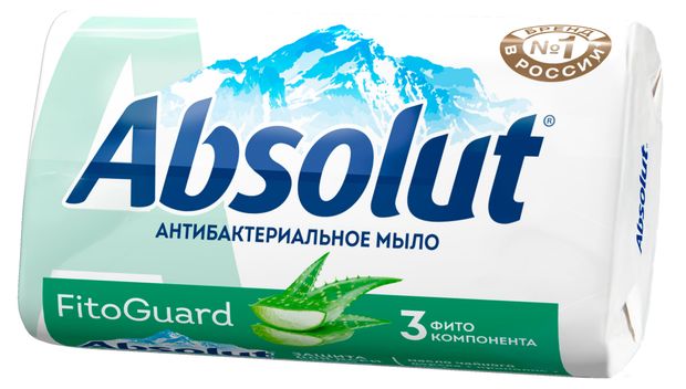 Мыло туалетное Absolut FitoGuard Алоэ антибактериальное, 90 г