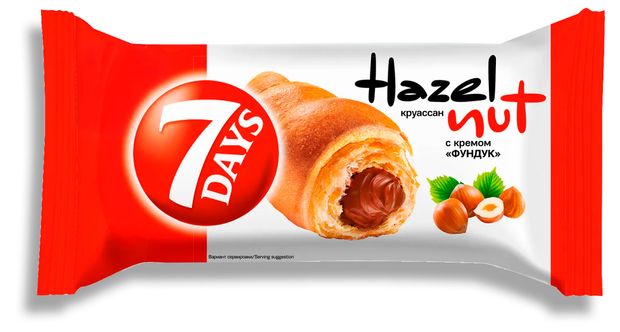 Круассан 7Days с кремом фундук, 65 г
