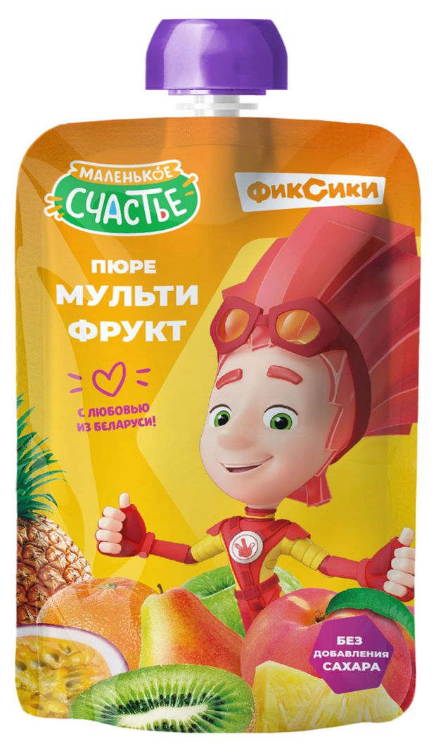 Пюре фруктовое Фиксики мульфрукт с 8 мес., 90 г