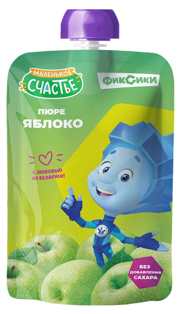 Пюре фруктовое Фиксики яблоко с 4 мес., 90 г