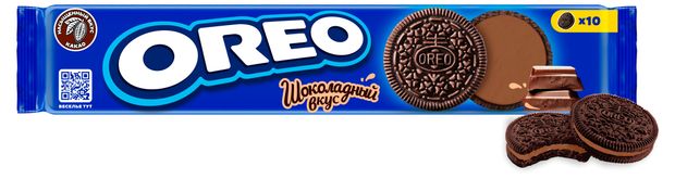 Печенье OREO с какао и начинкой со вкусом шоколада, 95 г