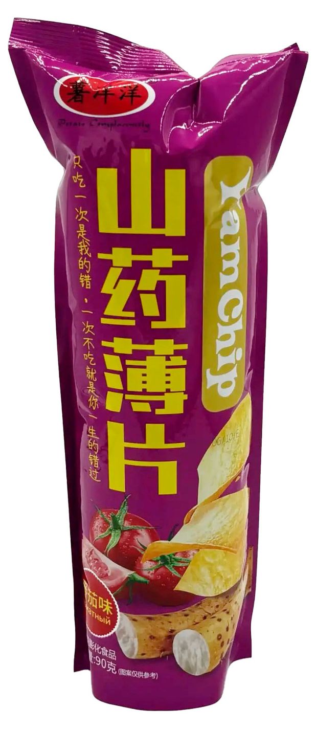 Чипсы из батата Yamchip со вкусом томата Китай, 90 г