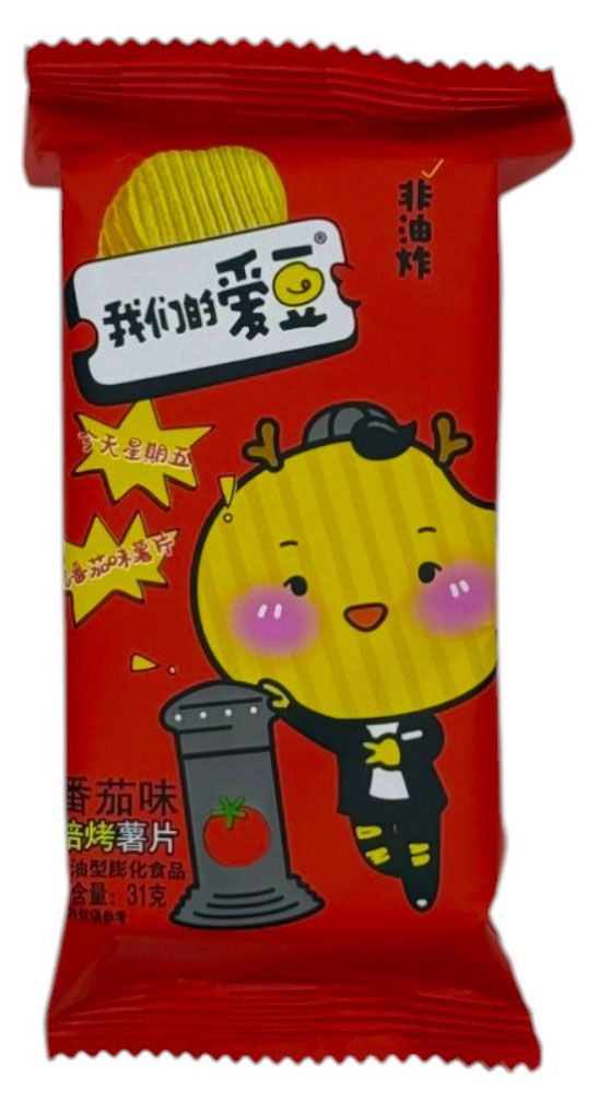 Чипсы картофельные запеченные Weilong с томат...
