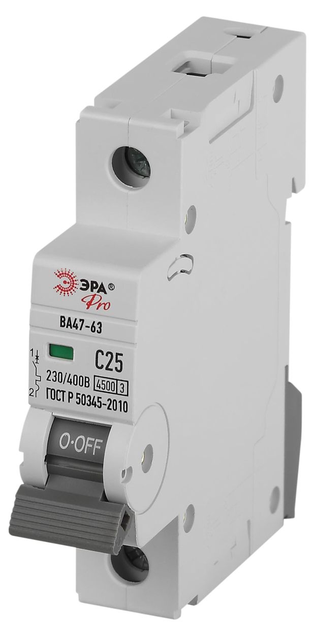 Автоматический выключатель ЭРА PRO VA63-1P25C4.5