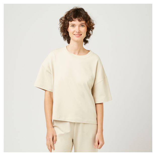 Футболка спортивная женская InExtenso бежевая, р. XS-XXL