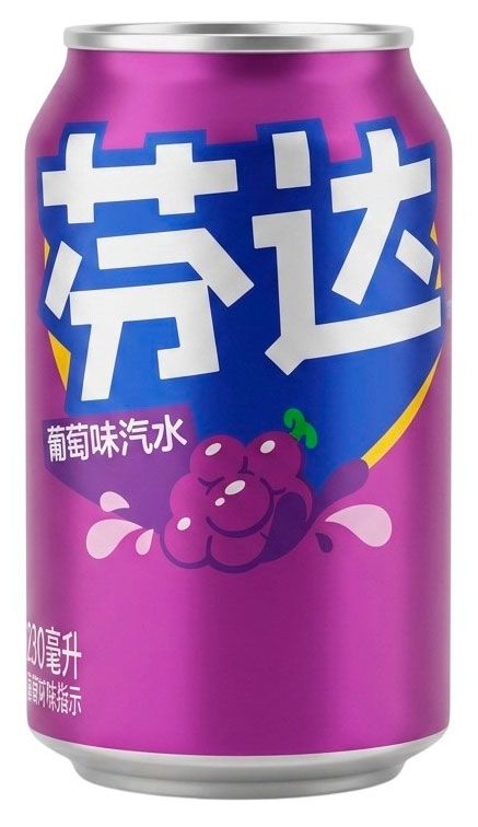 Напиток газированный Fanta со вкусом винограда Китай, 330 мл