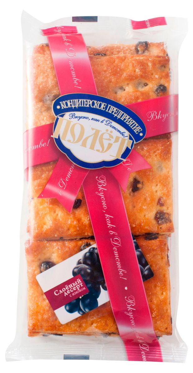 Слоеный десерт Полет с изюмом, 220 г