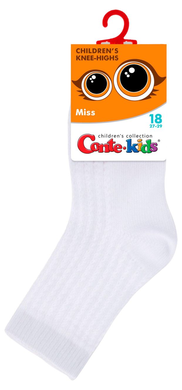 Носки детcкие Conte Kids Miss белые, р. 18