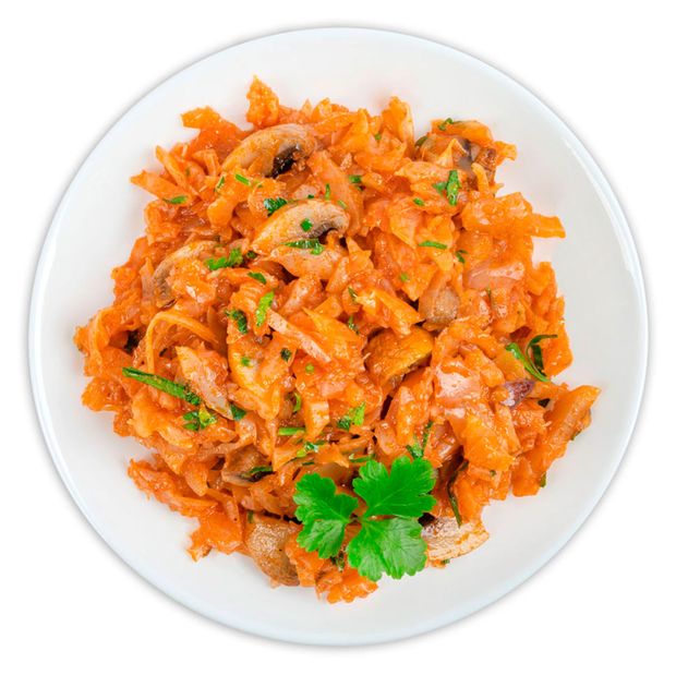 Капуста тушеная, вес