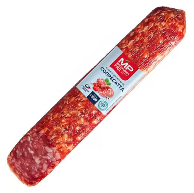 Колбаса сырокопченая Мясницкий ряд Сопресатта, ~ 1 кг