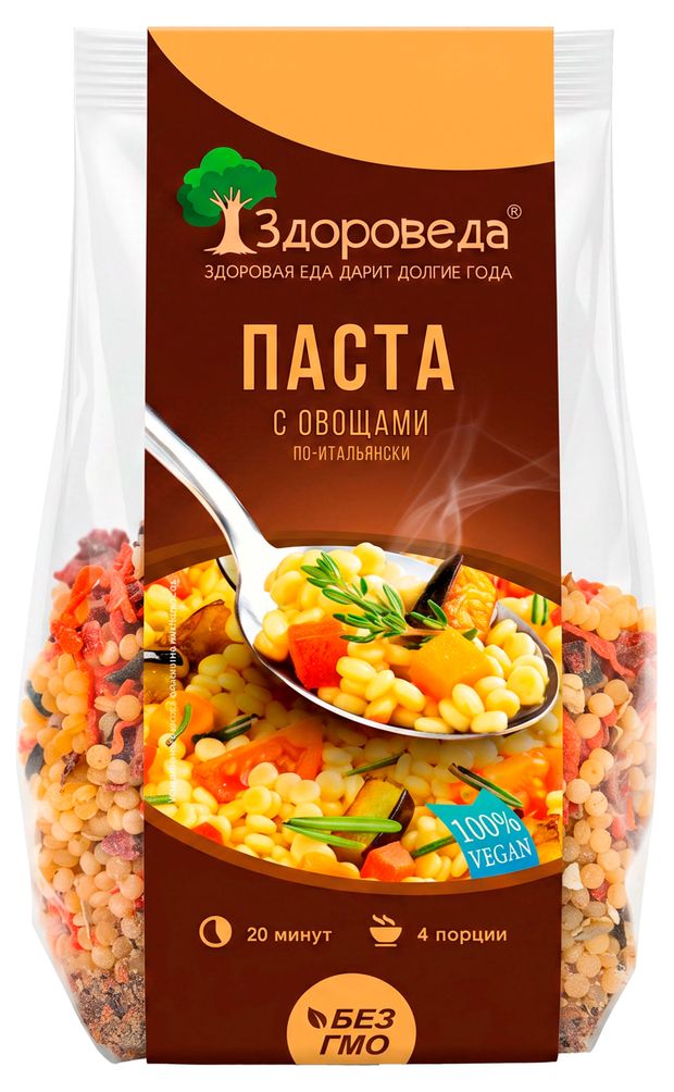 Паста с овощами Здороведа по-итальянски вегетарианская, 250 г