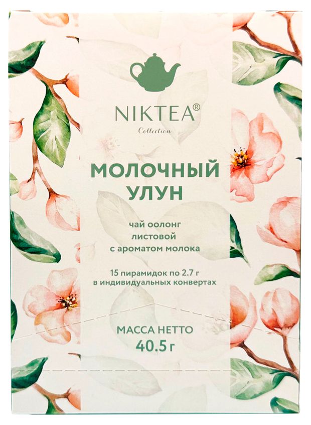 Чай зеленый Niktea Молочный улун Молоч Улун, 15х2,7 г