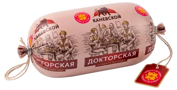 Колбаса вареная МПК Каневской Докторская ГОСТ, 380 г
