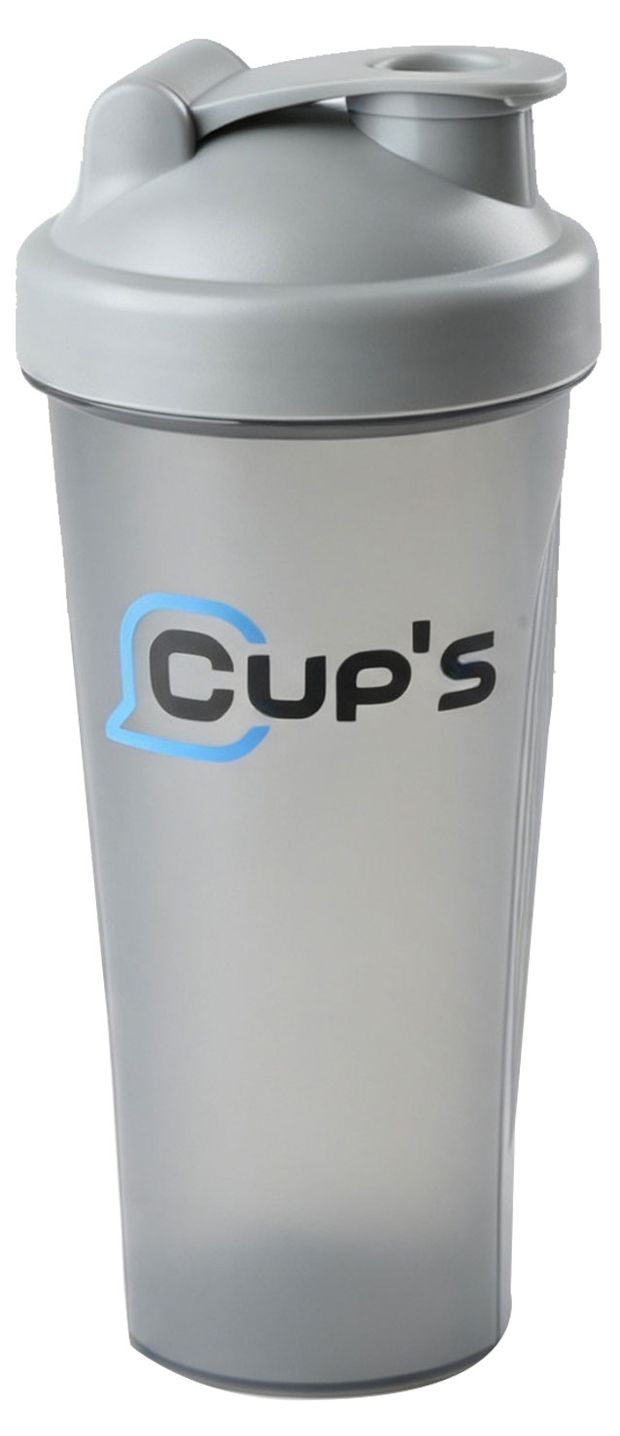 Шейкер спортивный Cup's серый, 600 мл