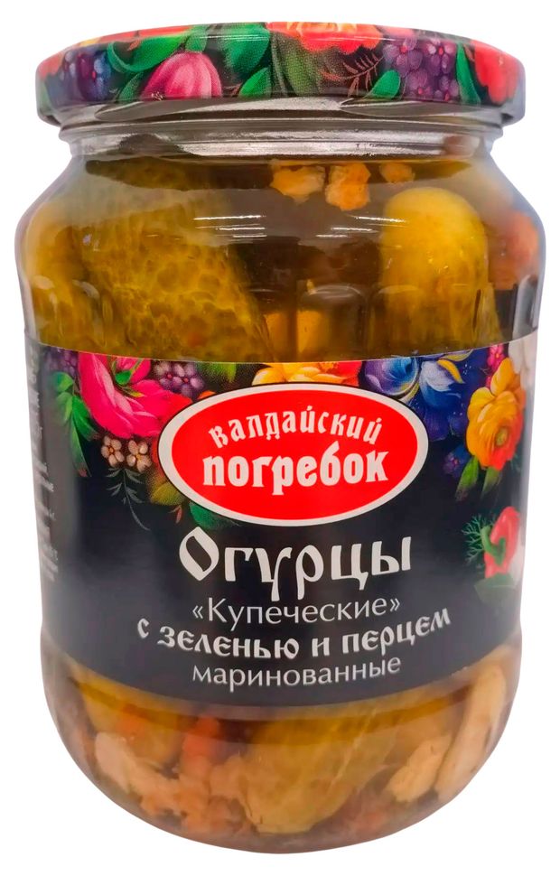 Огурцы маринованные Валдайский Погребок Купеческие, 720 мл