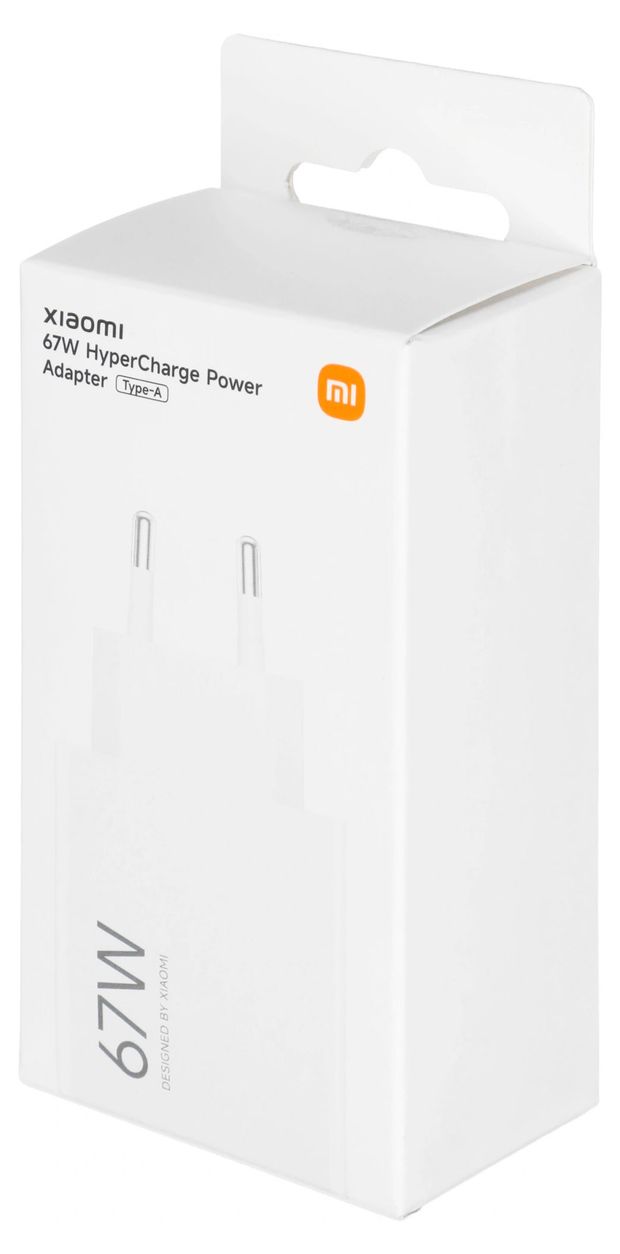 Сетевое зарядное устройство Xiaomi 67 Вт HyperCharge Type-A белое
