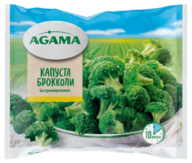 Капуста брокколи Agama замороженная, 400 г