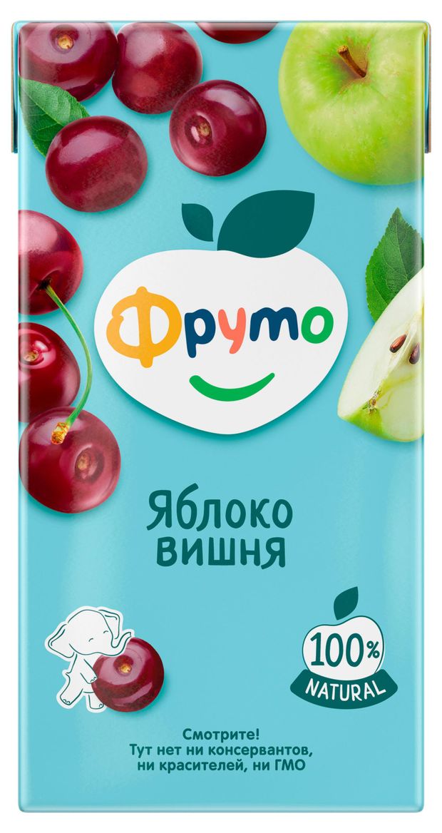 Нектар Фруто яблоко-вишня осветленный с 3-х лет, 500 мл