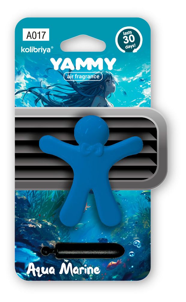 Ароматизатор на дефлектор Yammy FragraMates Aqua Marine, 1 шт