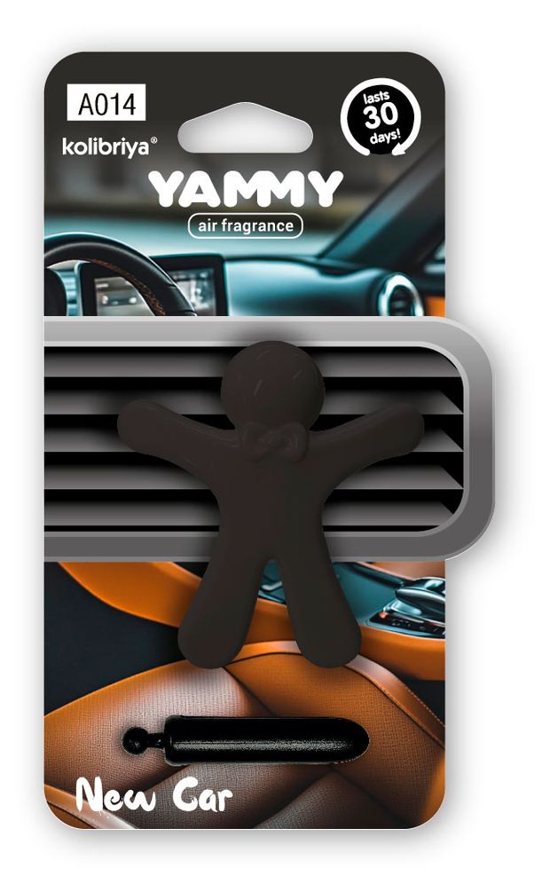 Ароматизатор на дефлектор Yammy FragraMates New Car, 1 шт