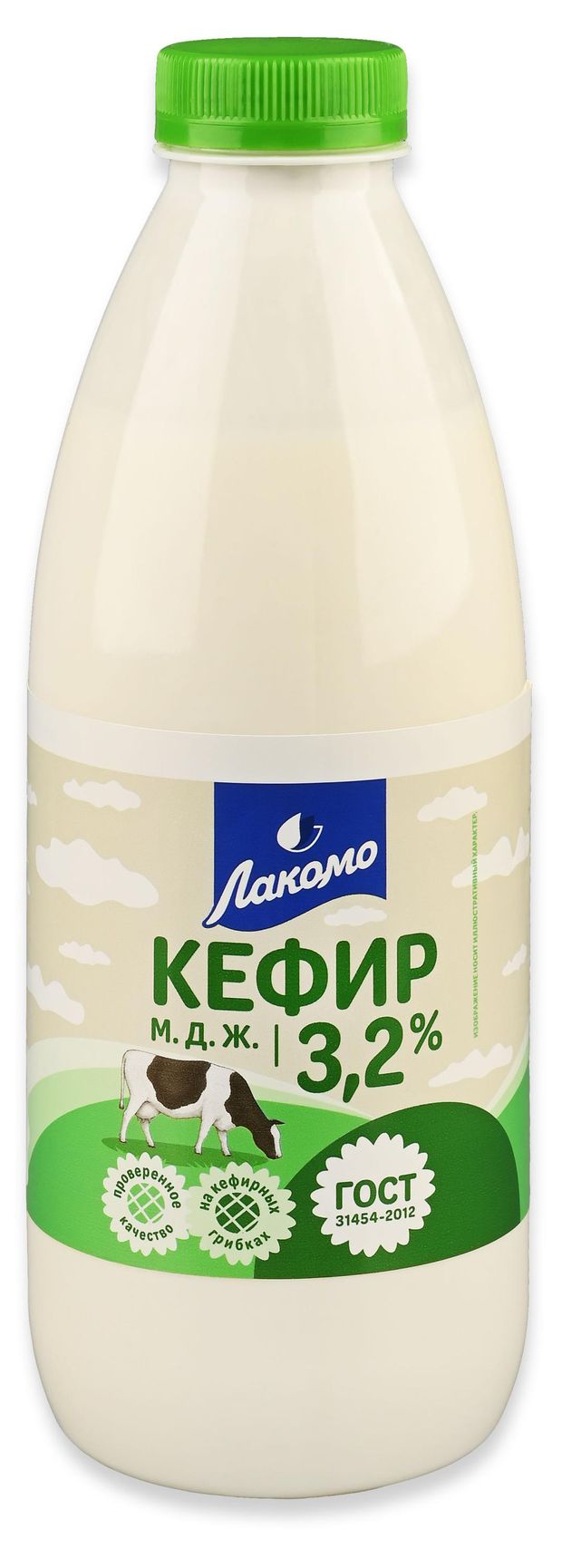 Кефир Лакомо 3,2% ГОСТ БЗМЖ, 900 г