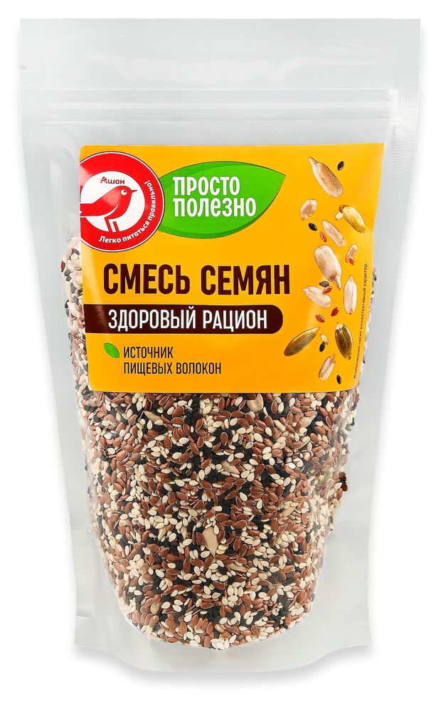 Смесь семян АШАН Красная птица Просто Полезно для салата, 300 г