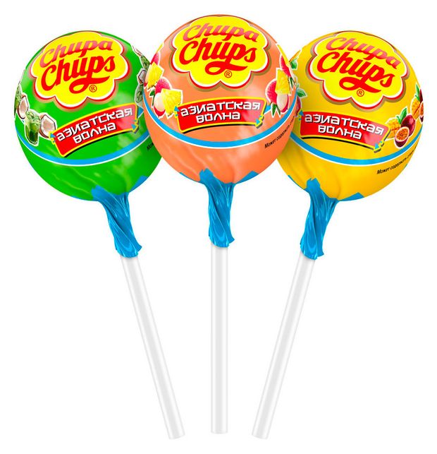 фото Карамель chupa chups азиатская волна 17 г, 1 шт в ассортименте