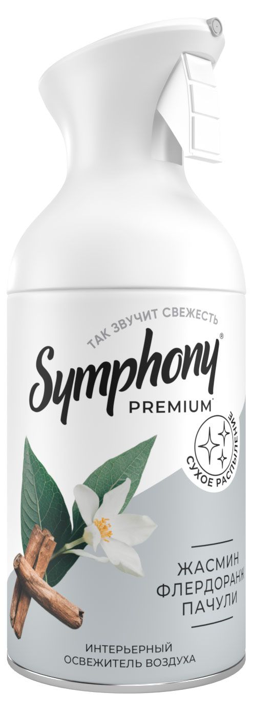 Освежитель воздуха Symphony Premium жасмин флердоранж пачули, 250 мл