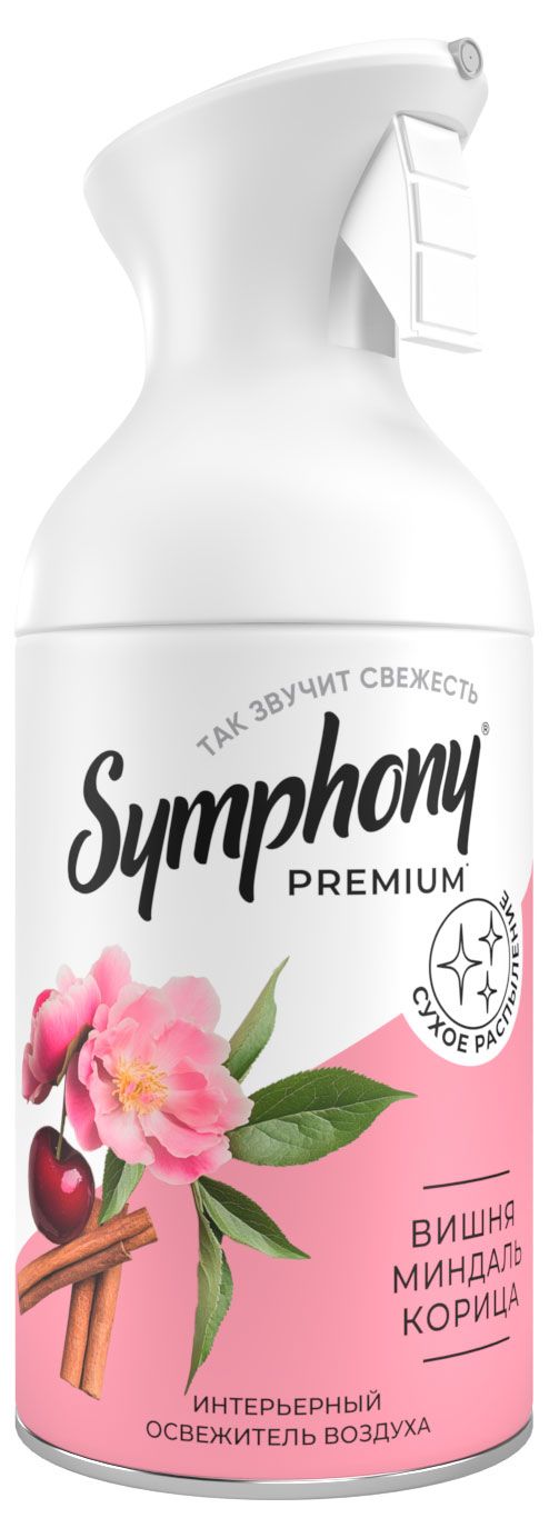 Освежитель воздуха Symphony Premium вишня миндаль корица, 250 мл