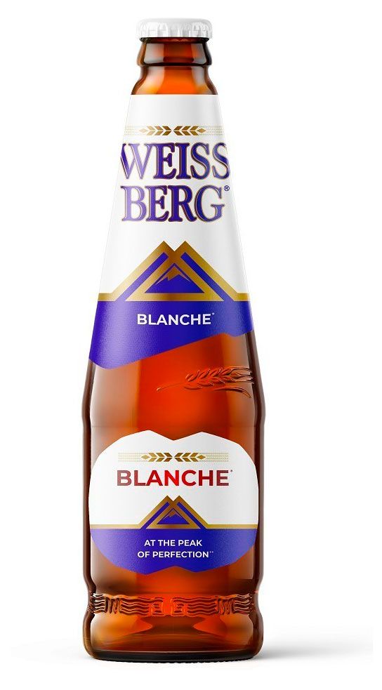 Пивной напиток Weiss Berg Blanche светлый нефильтрованный, 440 мл