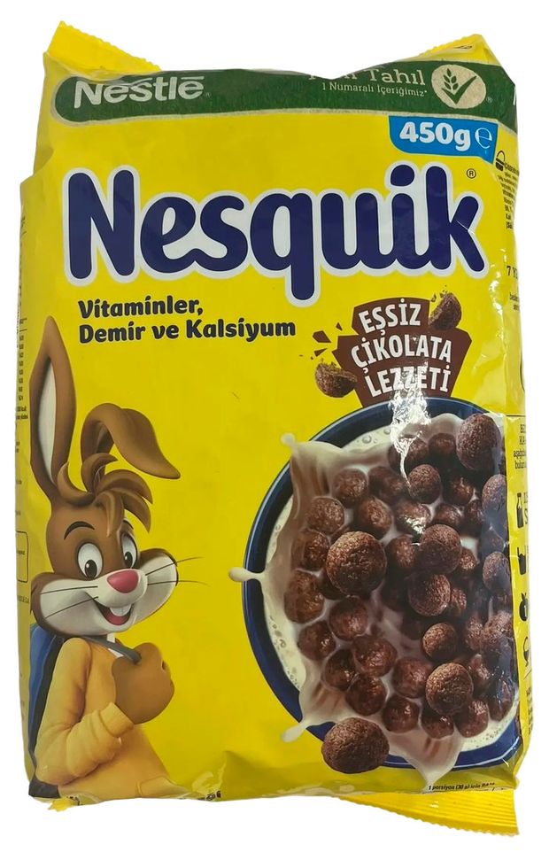 Готовый завтрак Nesquik шоколадные шарики Турция, 450 г