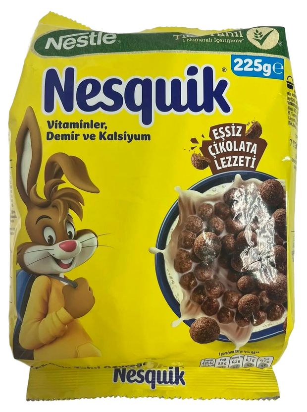 Готовый завтрак Nesquik шоколадные шарики Турция, 225 г