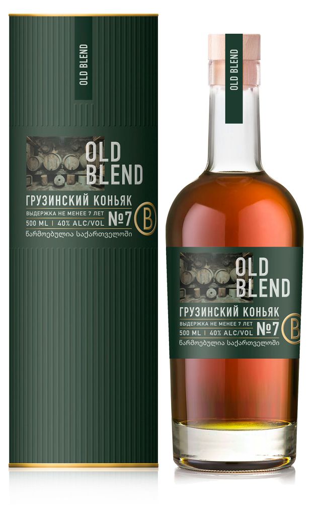 Коньяк Old Blend 7 звезд Грузия, 0,5 л