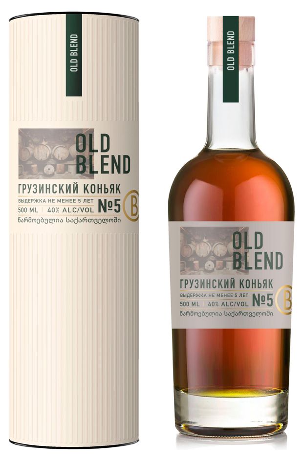 Коньяк Old Blend 5 звезд Грузия, 0,5 л