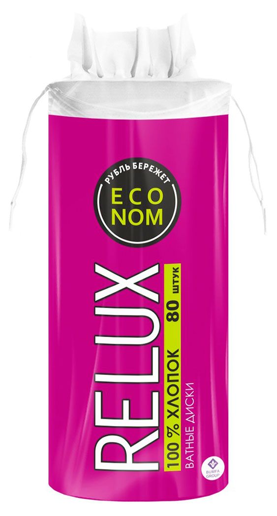 Ватные диски RELUX, 80 шт
