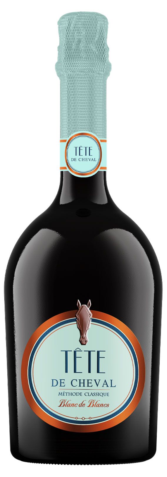 Игристое вино Tete de Cheval Blanc de Blancs белое сухое Россия, 0,75 л