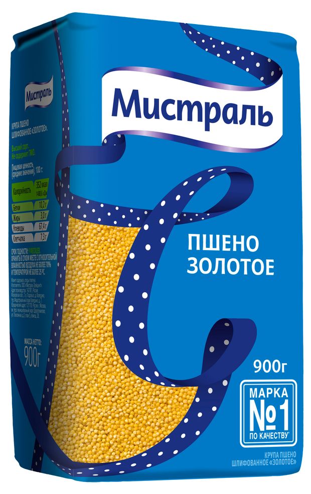 Пшено Мистраль Золотое, 900 г