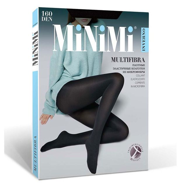фото Колготки женские minimi multifibra 160 den nero, р 5