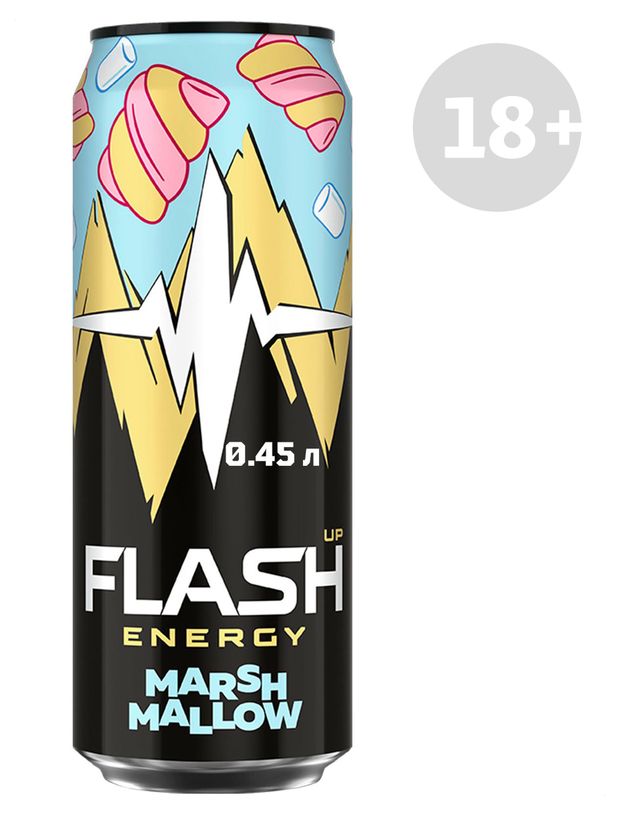 Напиток энергетический Flash Up Energy Маршмеллоу, 450 мл