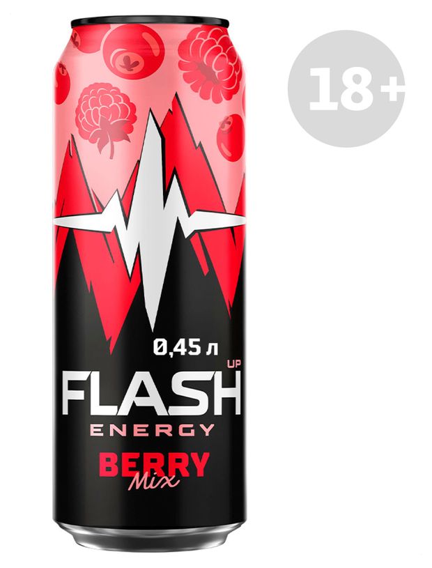 Напиток энергетический Flash Up Energy Ягодный микс, 450 мл