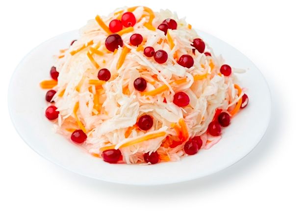 Капуста квашеная с клюквой, вес