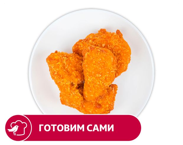 Голень куриная АШАН в хрустящей панировке, вес