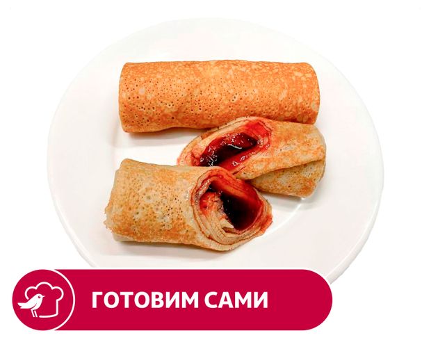 Блинчики АШАН с вишней, вес