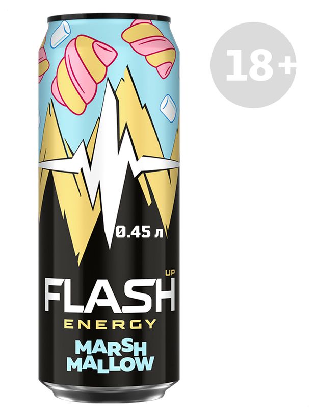 Напиток энергетический Flash Up Energy Маршмеллоу, 450 мл
