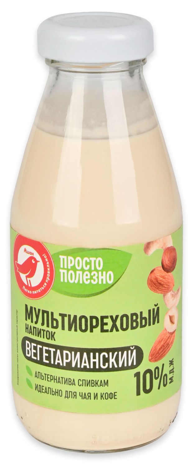 Напиток растительный АШАН Красная птица Мультиореховый 10%, 300 мл