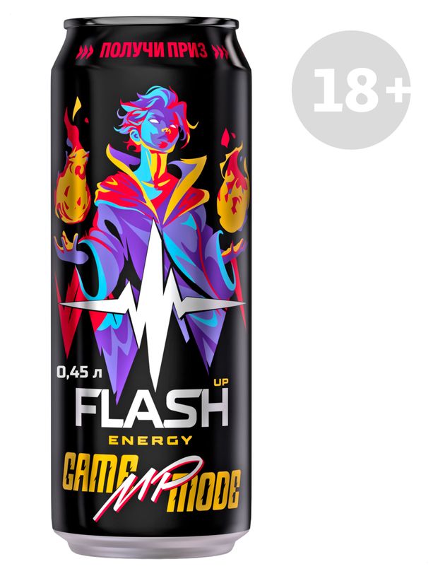 Напиток энергетический Flash Up Game Mode MP, 450 мл