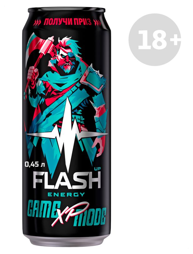 Напиток энергетический Flash Up Game Mode XP, 450 мл
