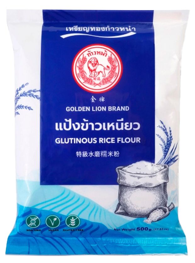 Мука рисовая Golden Lion с высоким содержанием клейковины Таиланд, 500 г
