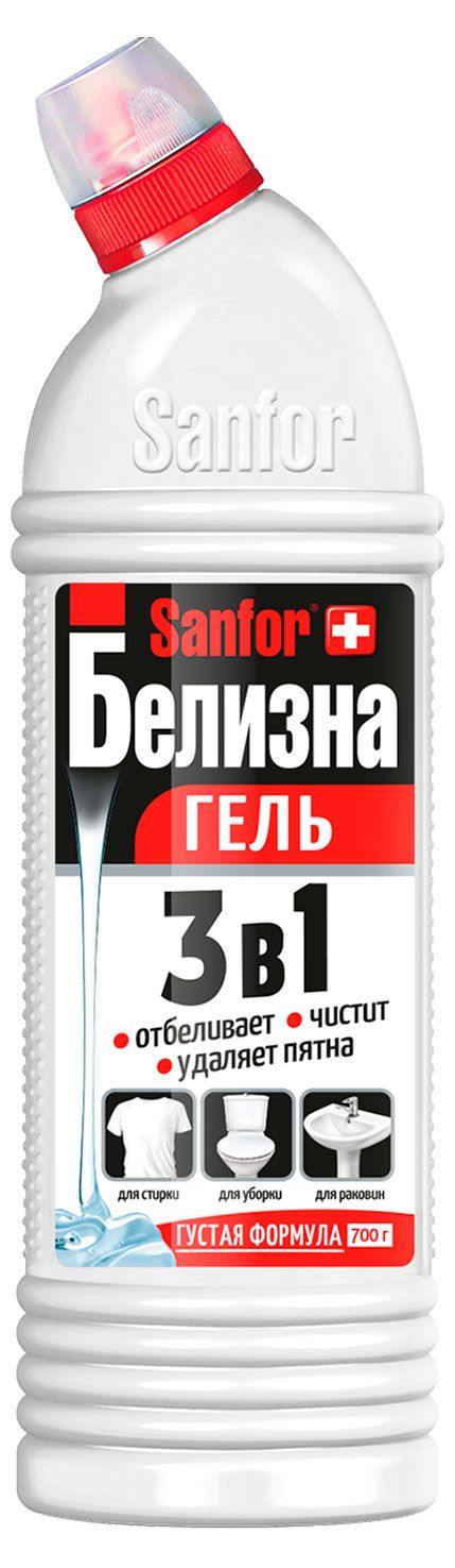 фото Средство с комплексным действием sanfor белизна гель, 700 г